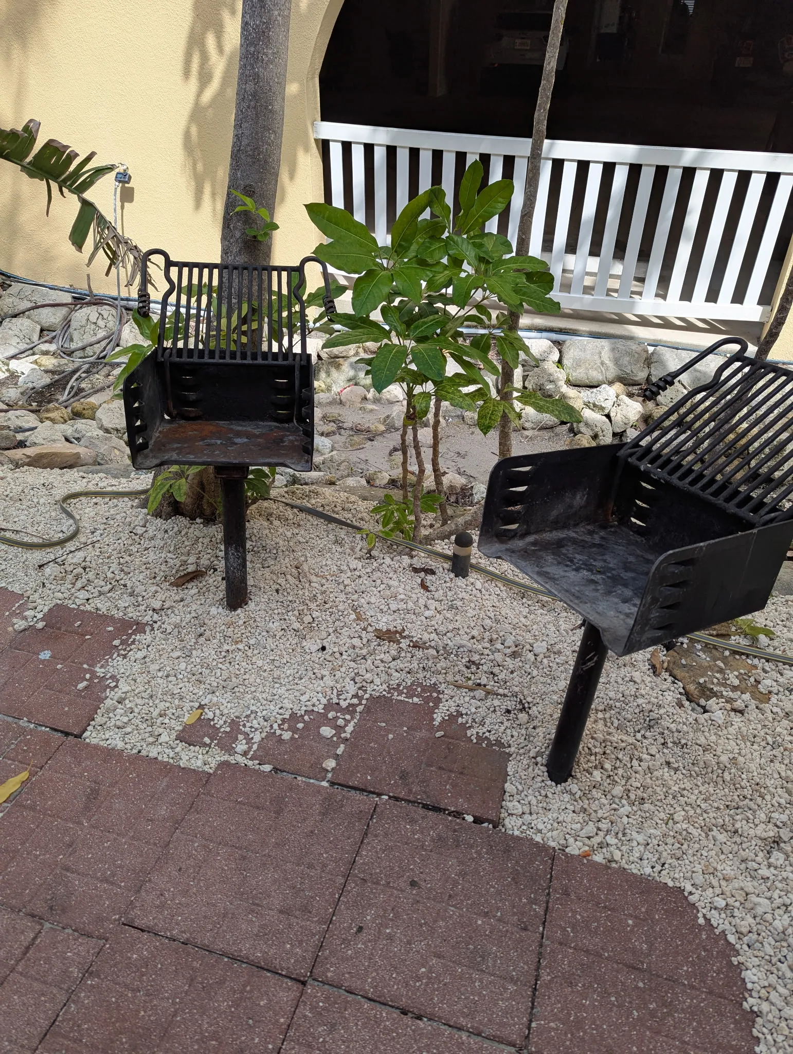grills on property